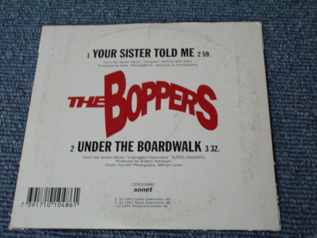 画像: BOPPERS, THE - YOUR SISTER TOLD ME / 1994  SWEDEN  ORIGINAL CD SINGLE