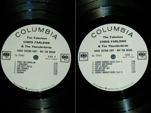 画像: CHRIS FARLOWE - THE FABULOUS CHRIS FARLOWE / 1966 US ORIGINAL WHITE LABEL PROMO Mono LP