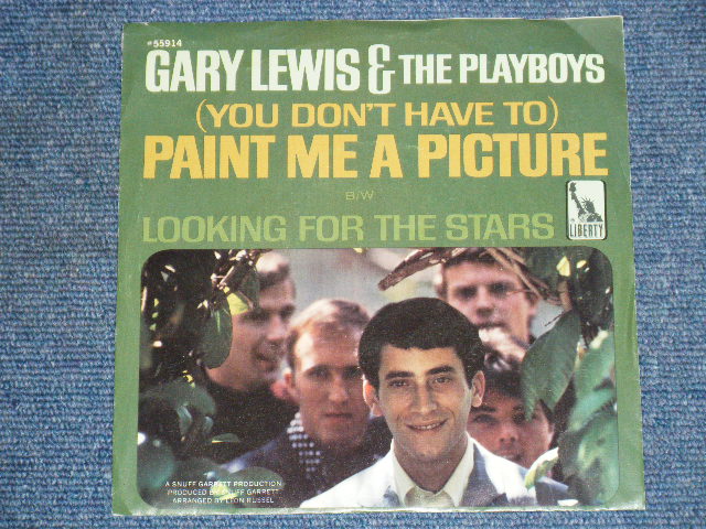 画像: GARY LEWIS & THE PLAYBOYS - PAINT ME A PICTURE ( Ex++/Ex+++ )  /1966  US ORIGINAL 7"SINGLE + PICTURE SLEEVE 