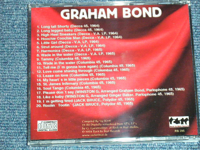 画像: GRAHAM BOND - SINGLES & RARITIES VOL.2   / GERMAN Brand New CD-R 