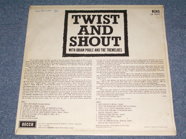 画像: BRIAN POOLE & THE TREMELOES - TWIST & SHOUT / 1963 UK ORIGINAL Mono LP 