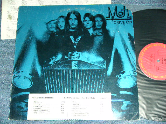 画像1: MOTT  - DRIVE ON  /  1975 US ORIGINAL With PROMO Sheet Used LP 