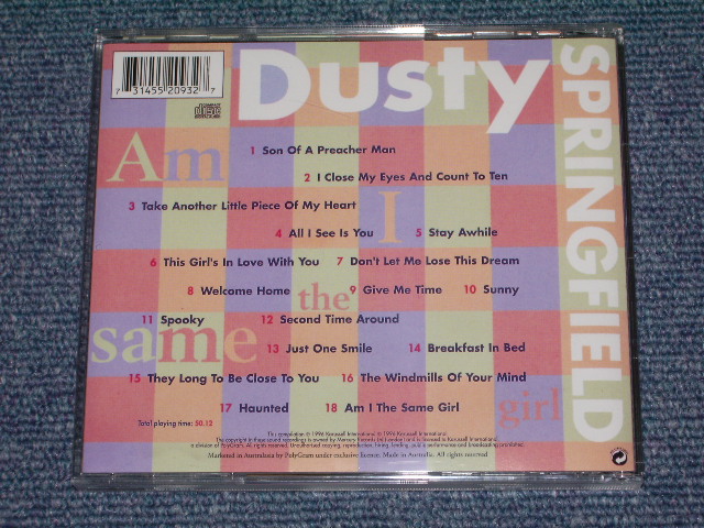 画像: DUSTY SPRINGFIELD - AM I THE SAME GIRL / 1996 AUSTRALIA  Brand New CD