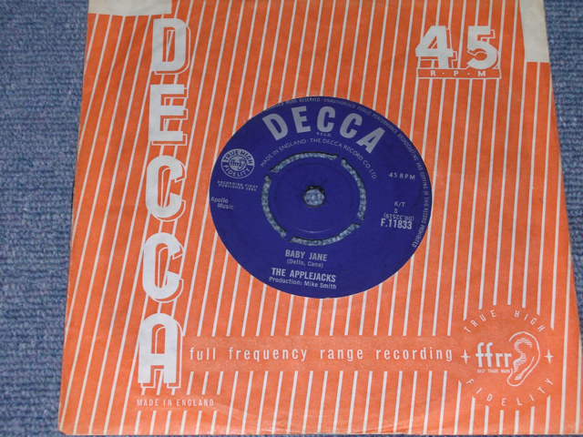 画像: THE APPLEJACKS - TELL ME WHEN  / 1964 UK ORIGINAL  7"Single 