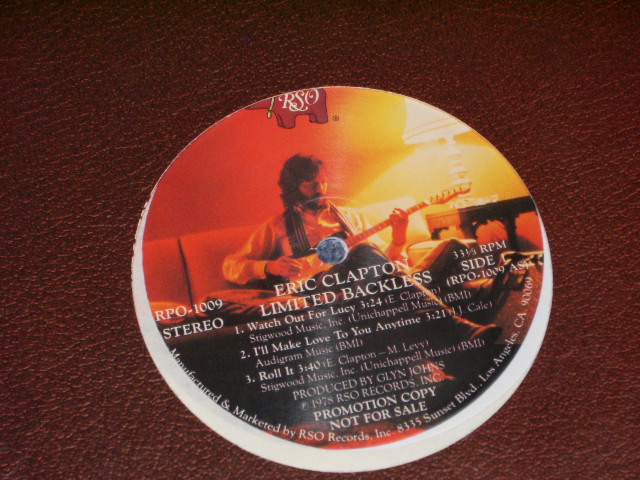 画像: ERIC CLAPTON - LIMITED BACKLESS  / 1978 SEALED US Promo Only LP