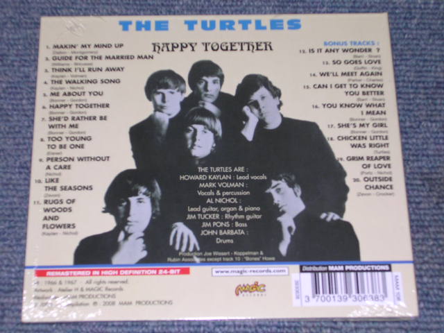 画像: THE  TURTLES - HAPPY TOGETHER  / 2008 FRANCE SEALED  CD