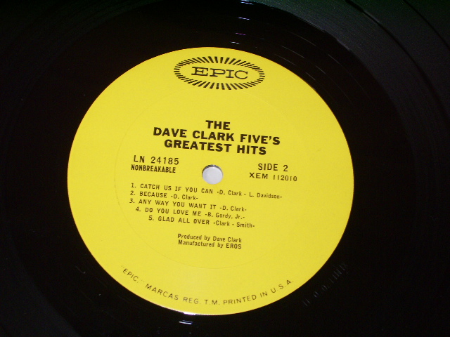 画像: DAVE CLARK FIVE -  GREATEST HITS / 1966 US ORIGINAL MONO  LP 