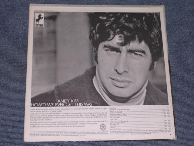 画像: ANDY KIM - HOW'D WE EVER GET THIS WAY / Late 1960s US ORIGINAL LP 