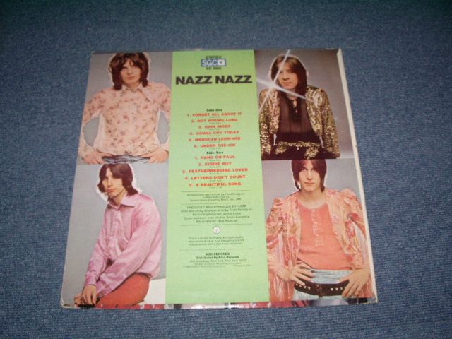画像: NAZZ / NAZZ NAZZ ( TODD RUNDGREN )  /1969 US AMERICA ORIGINAL "BLACK WAX! " & "RED & ORANGE With PURPLE PRINT LOGO LABEL"   Used LP 