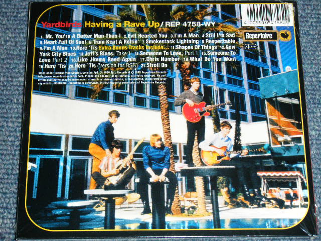 画像: THE YARDBIRDS -  HAVING A RAVE UP ( Reissue For 60's US Released ALBUM  + BONUS TRACKS )  / 1999 GERMANY SEALED CD
