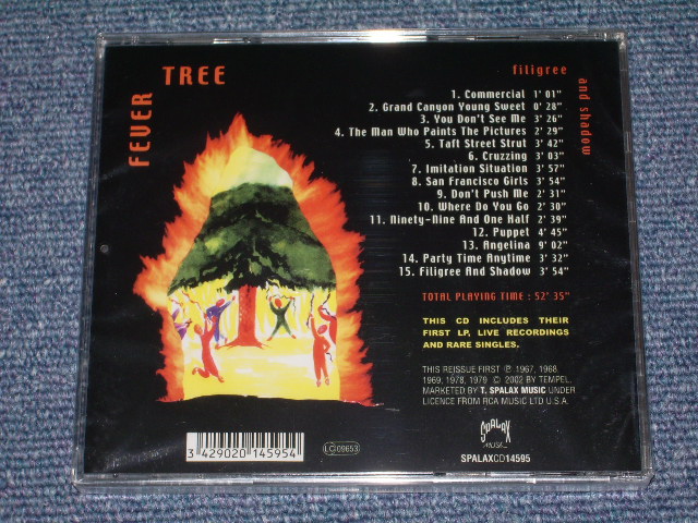画像: FEVER TREE - FILIGREE AND SHADOW / 2002 EU Brand New  Sealed  CD 