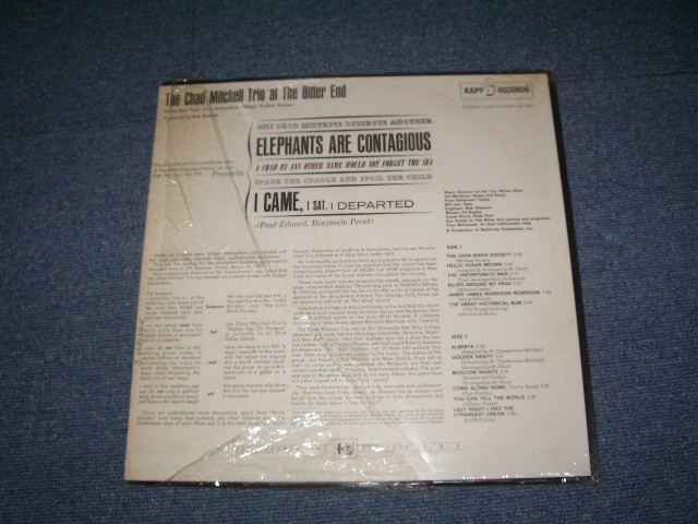 画像: THE CHAD MITCHELL TRIO (JIM MCGUINN of THE BYRDS ) - THE BITTER END / 1962 US ORIGINALSTEREO LP 