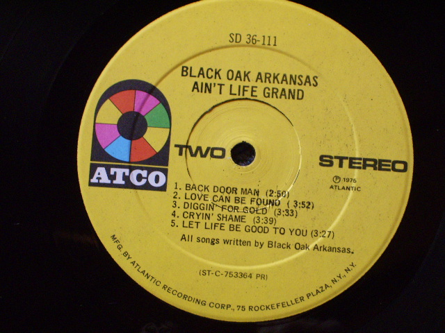 画像: BLACK OAK ARKANSAS - AIN'T LIFE GRAND / 1975 US ORIGINAL LP With SHRINK WRAP 