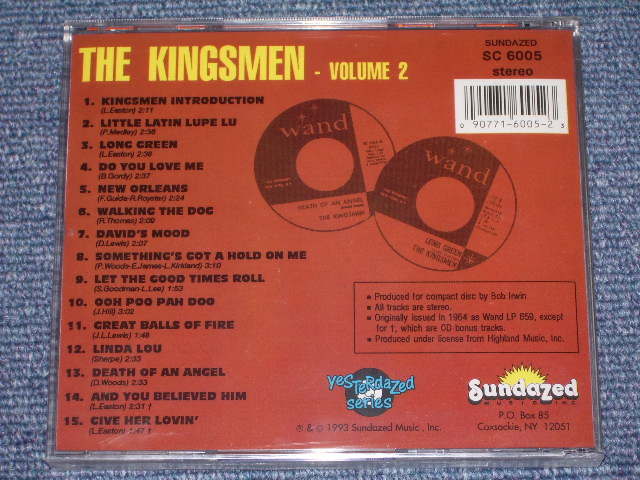 画像: KINGSMEN  - VOLUME 2  / 1993  US SEALED NEW CD   OUT-OF-PRINT NOW