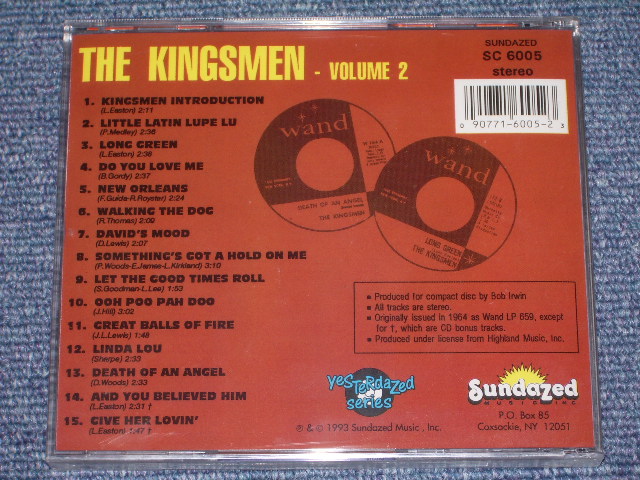 画像: KINGSMEN  - VOLUME 2  / 1993  US SEALED NEW CD   OUT-OF-PRINT NOW