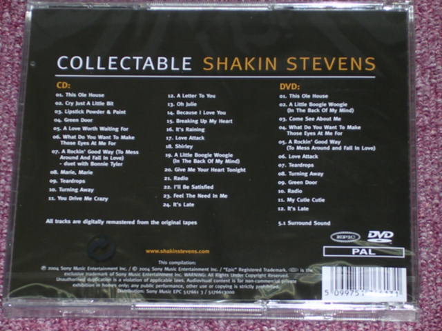 画像: SHAKIN STEVENS - COLLECTABLE / 2004 ORIGINAL Brand New SEALED CD+DVD  