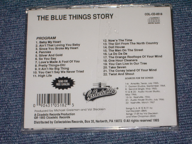 画像: THE BLUETHINGS - THE BLUETHINGS STORY / 1993 US SEALED NEW CD