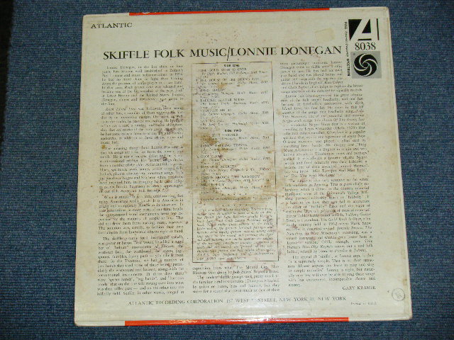画像: LONNIE DONEGAN - SKIFFLE FOLK SONGS / 1960 US ORIGINAL MONO LP 