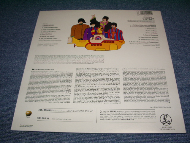 画像:  BEATLES  - YELLOW SUBMARINE /  1990s UK REISSUE BRAND NEW LP