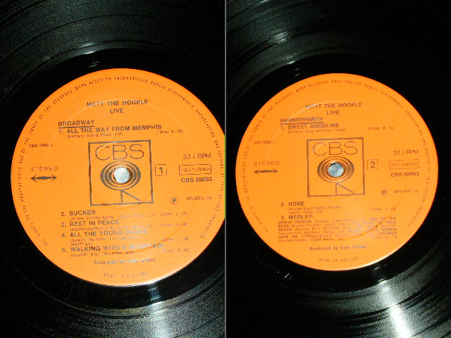 画像: MOTT THE HOOPLE  - MOTT THE HOOPLE LIVE ( Ex++/MINT- ) / 1974 HOLLAND ORIGINAL Used LP 