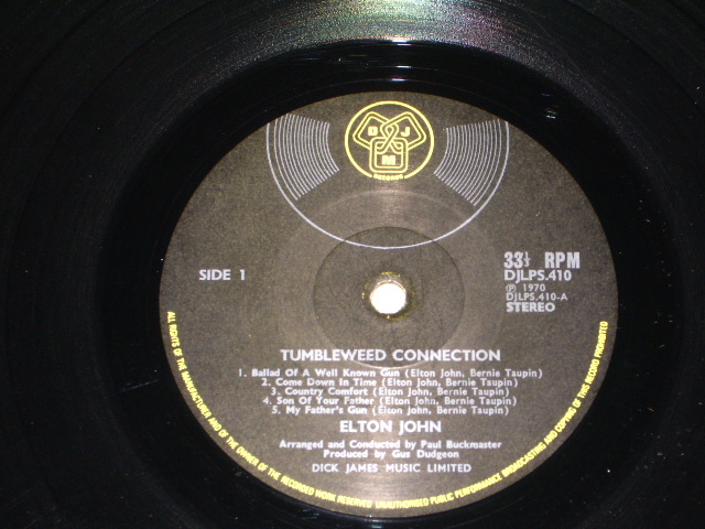 画像: ELTON JOHN - TUMBLEWEED CONNECTION  / 1970 UK ORIGINAL GATEFOLD With STAPLED BOOKLET  LP 