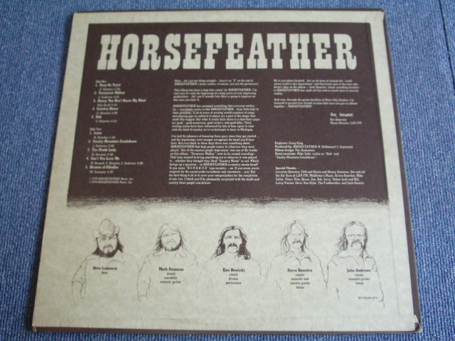 画像: HORSEFEATHER - HORSEFEATHER / 1978 US ORIGINAL LP 