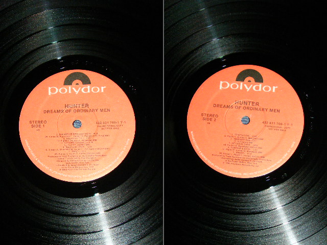 画像: HUNTER ( Produced by  TODD RUNDGREN ) - DREAMS OF ORDINARY MEN / 1986 US ORIGINAL Promo Stamp Used LP 