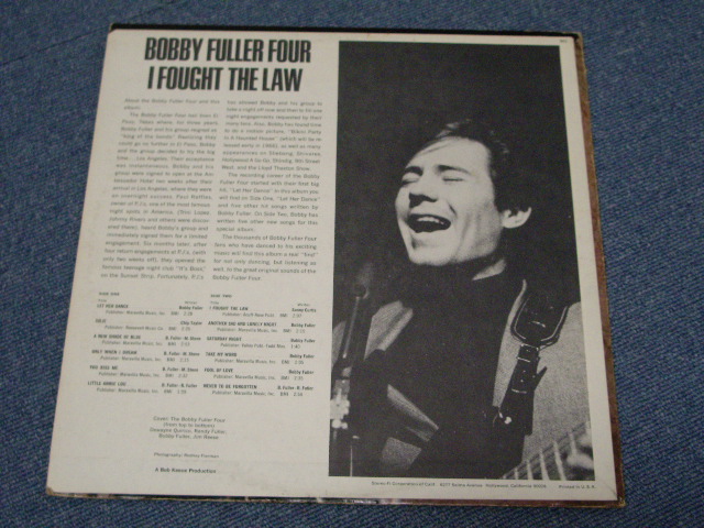 画像: THE BOBBY FULLER FOUR - I FOUGHT THE LAW ( Ex++/Ex++ )  / 1966 US ORIGINAL STEREO  LP 