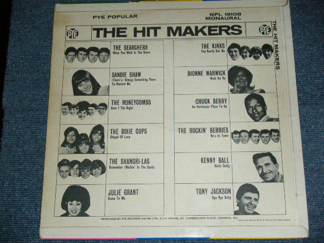 画像: v.a. omnibus ( THE SEARCHERS,THE KINKS, HONEYCOMBS,CHUCK BERRY,DIXIECUPS.SHANGRI-LAS,+ more ) - HITMAKERS   / 1964 UK ORIGINAL MONO Used LP 