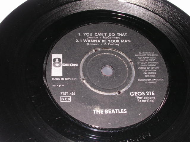 画像: THE BEATLES - CAN'T BUY ME LOVE  ( 4 Tracks EP : Ex++/Ex++ ) / 1960's  SWEDEN ORIGINAL Used 7" EP With PICTURE SLEEVE 