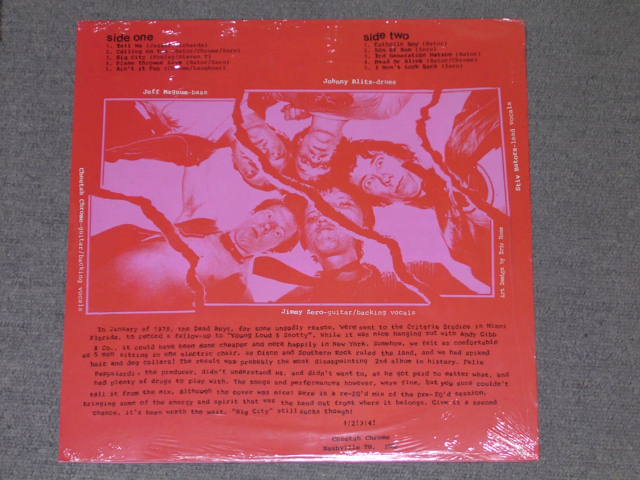 画像: DEAD BOYS - 3rd GENERATION NATION (SEALED) / 2002 US AMERICA ORIGINAL "180 gram Heavy Weight" "BRAND NEW SEALED" LP