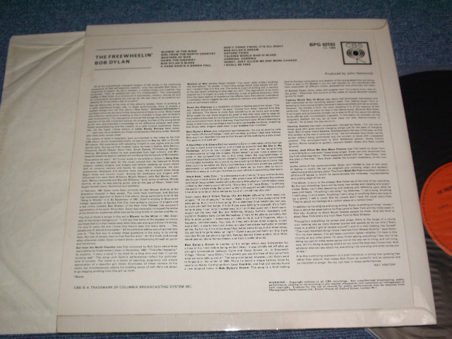 画像: BOB DYLAN - THE FREEWHEELIN'/ UK ORIGINAL LP