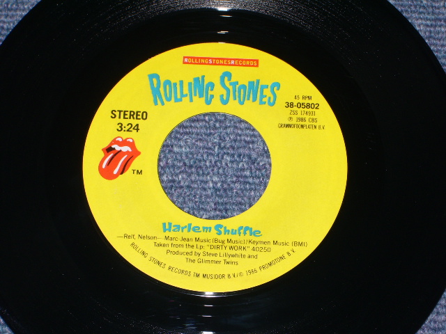 画像: ROLLING STONES - HARLEM SHUFFLE ( PROMO ONLY SAME FLIP ) / 1986 US ORIGINAL PROMO ONLY SAME FLIP 7"Single  with PICTURE SLEEVE 