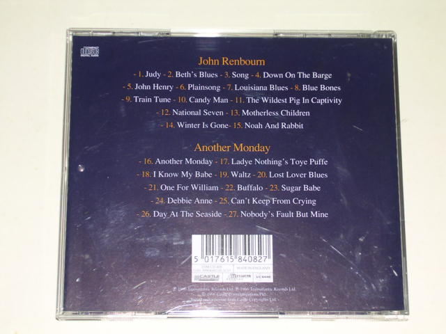 画像: JOHN RENBOURN - JOHN RENBOURN + ANOTHER MONDAY ( 2 in 1 ) /1996 UK used CD 