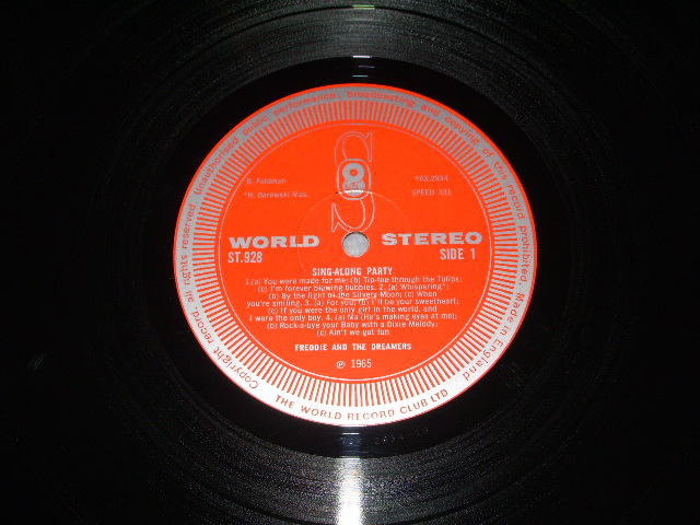 画像: FREDDIE AND THE DREAMERS  - SING-ALONG PARTY / 1965 UK ORIGINAL STEREO LP