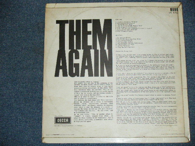 画像: THEM ( VAN MORRISON ) - THEM AGAIN / 1966 UK ORIGINAL MON LP 