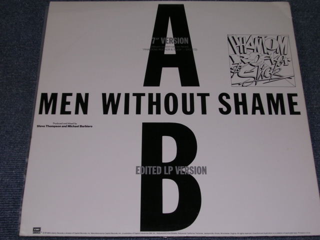 画像: PHANTOM, ROCKER & SLICK ( STRAY CATS ) - MEN WITHOUT SHAME / 1984 US PROMO ONLY 12" Single 