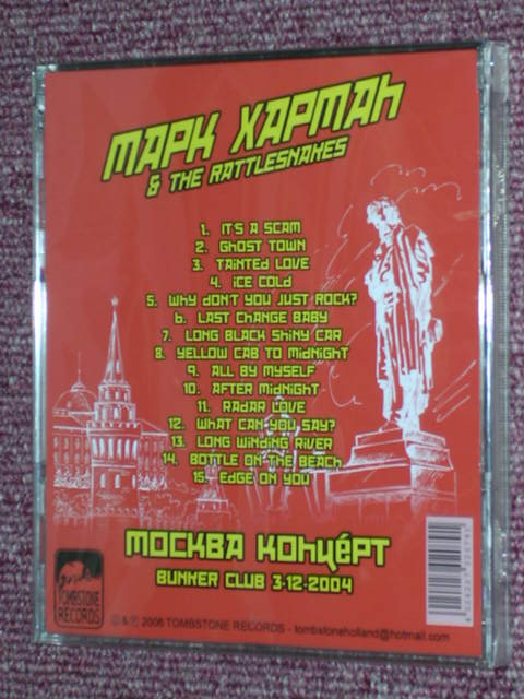 画像: MARK HARMAN & THE RATTLESNAKES - MOSCOW GIG / 2006 HOLLAND ORIGINAL Brand New SEALED CD 