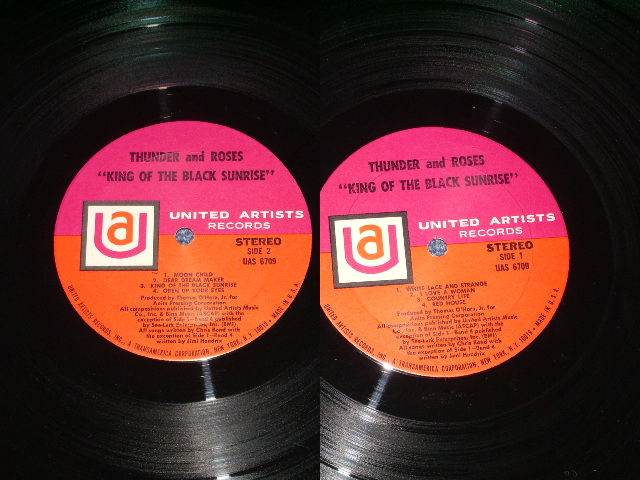 画像: THUNDER AND ROSES - KING OF THE BLACK SUNRISE  / 1969 US ORIGINAL LP 