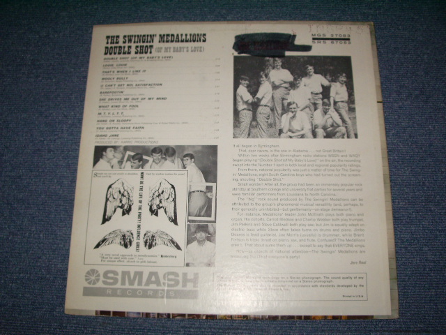 画像: THE SWINGIN' MEDALLIONS - DOUBLE SHOT  / 1966 US Original Mono LP  