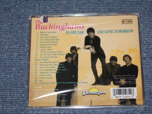 画像: BUCKINGHAMS, THE - IN ONE EAR AND GONE TOMORROW  /1999 US SEALED  CD