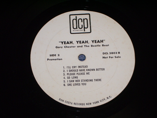 画像: GARY CHESTER and THE BEATLE BEAT -  YEAH YEAH YEAH  /  US ORIGINAL  LP 