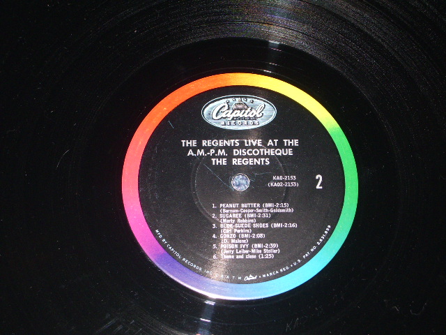 画像: THE REGENTS - LIVE AT THE A.M. - P.M. DISCOTHEQUE  / 1964 US ORIGINAL MONO LP
