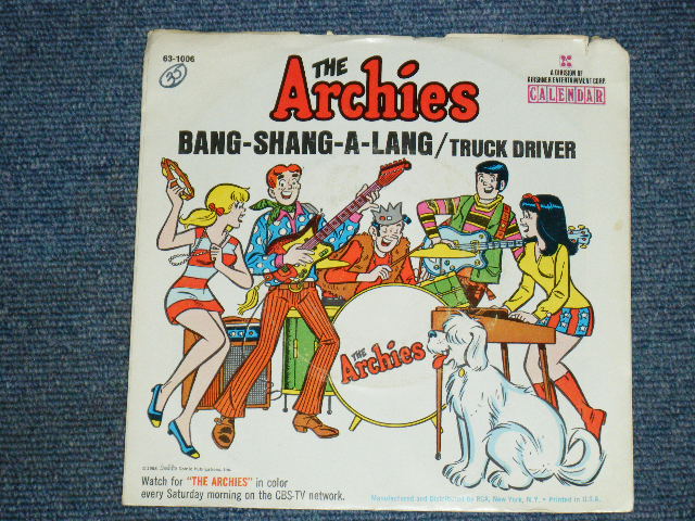 画像1: THE ARCHIES - BANG-SHANG-A-LANG / 1968 US ORIGINAL 7" Single With PICTURE SLEEVE  