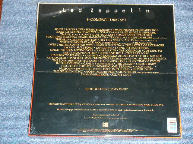 画像: LED ZEPPELIN - 4 COMPACT DISCS 54 TRACKS / 1990 US ORIGINAL BOX SET  Sealed CD