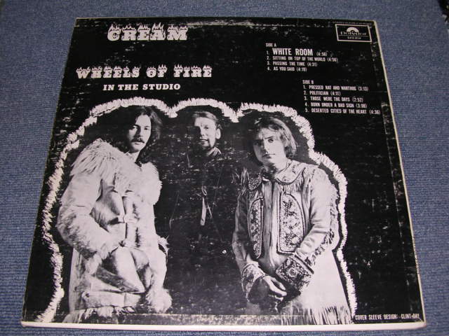 画像: CREAM - WHEELS ON FIRE  IN THE STUDIO / 1967? CANADA  ORIGINAL STEREO LP 