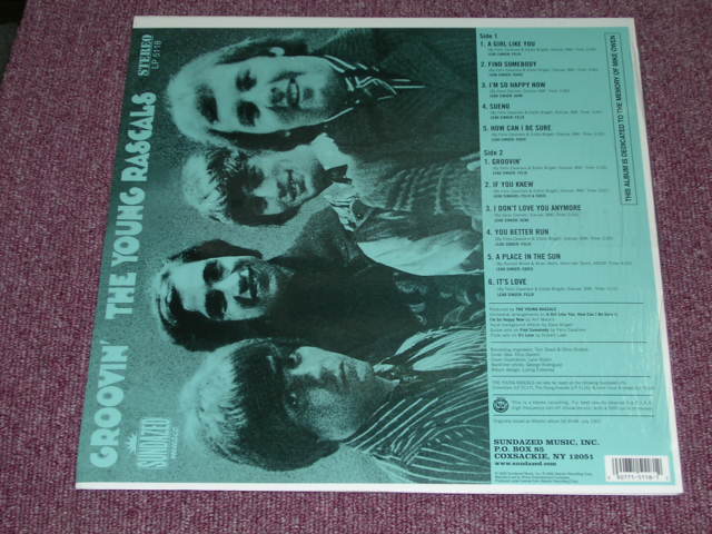 画像: The YOUNG RASCALS - GROOVIN' (SEALED)  / 2002 US AMERICA 180g "BRAND NEW SEALED" LP 