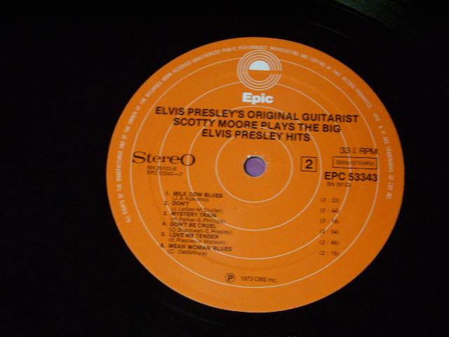 画像: SCOTTY MOORE - PLAYS THE BIG ELVIS PRESLEY HITS / HOLLAND 1973 ORIGINAL LP