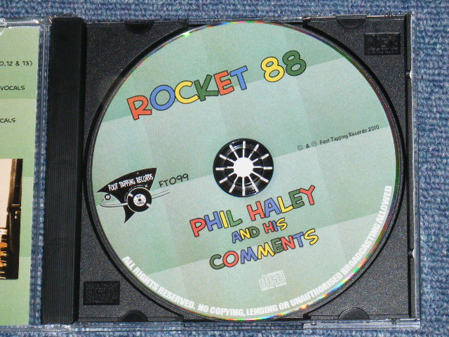 画像: PHIL HALEY and HIS COMENTS - ROCKET88 / 2010 UK ORIGINA; Brand New CD  