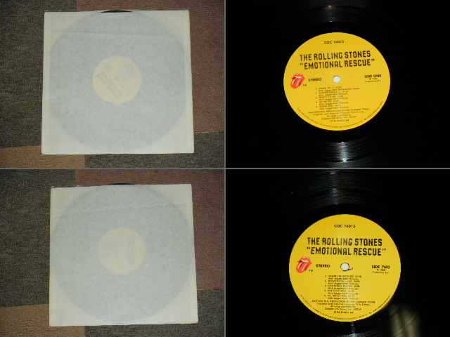 画像:  THE ROLLING STONES - EMOTIONAL RESCUE (With POSTER) (Matrix#A)B-15100 V STRS 804501 A  AR STERLING B)B-15101 V STRS 804502 A   AL AR STERLING) "AR/ALLIED RECORD COMPANY Press in L.A. in CA" (Ex++/MINT-) / 1980 US AMERICA ORIGINAL Used LP 